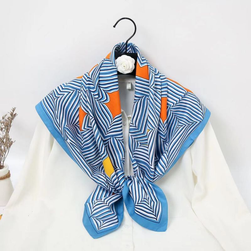 90cm Square Scarf High Quality - Head Wrap Turban ulasan dan harga