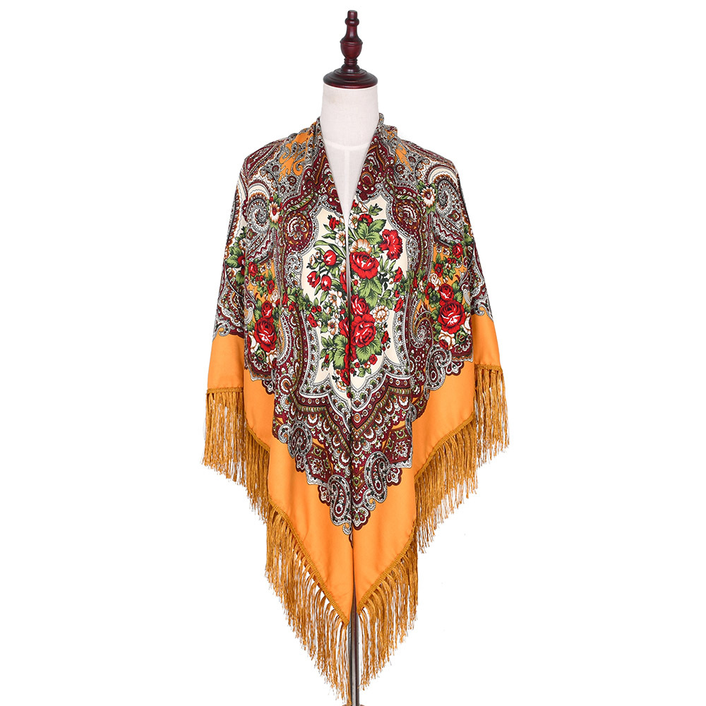 160*160cm Russian Scarf Women  - Bandana Cotton ulasan dan harga