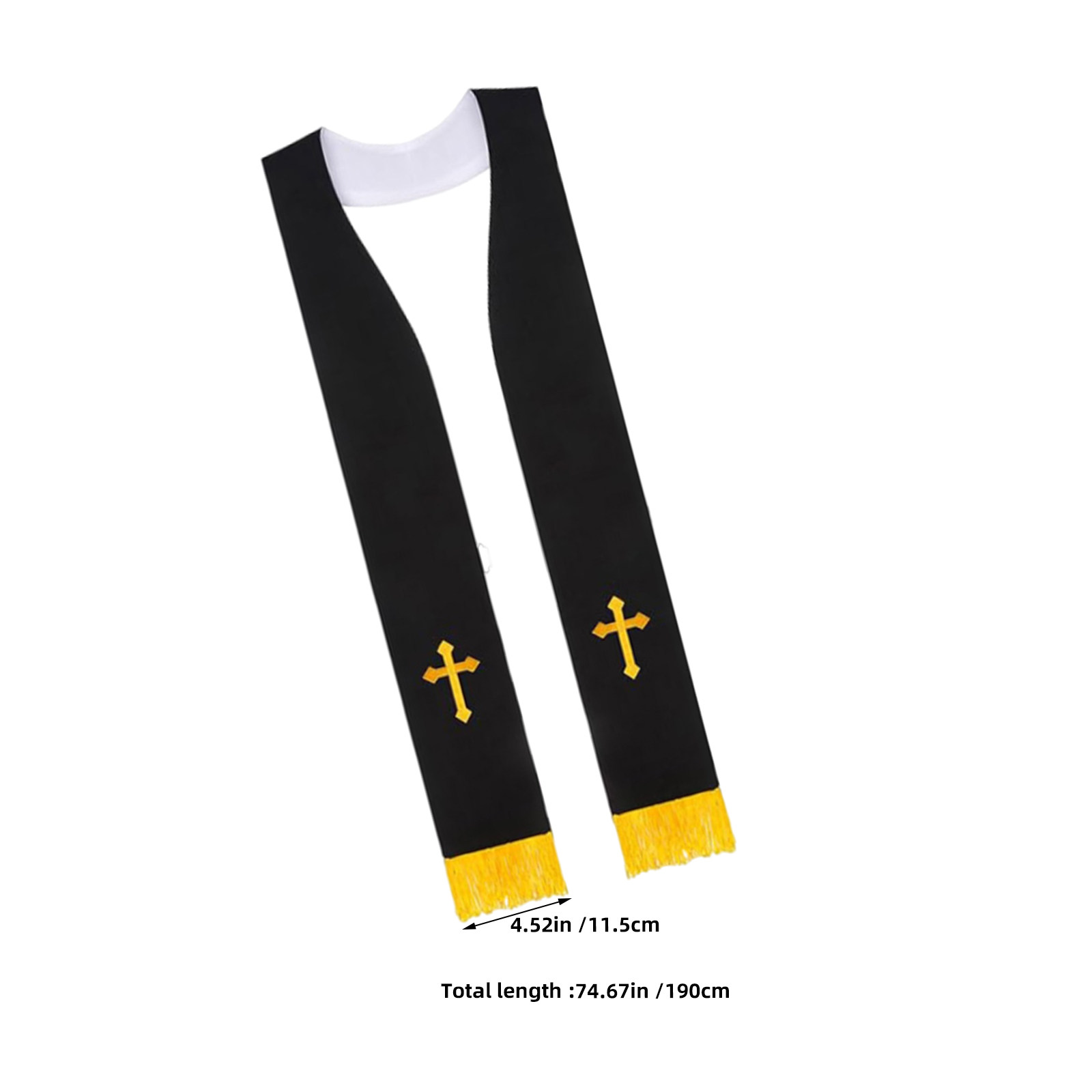 2Pcs Embroidered Cross Wedding - Stole Wedding Shawl ulasan dan harga