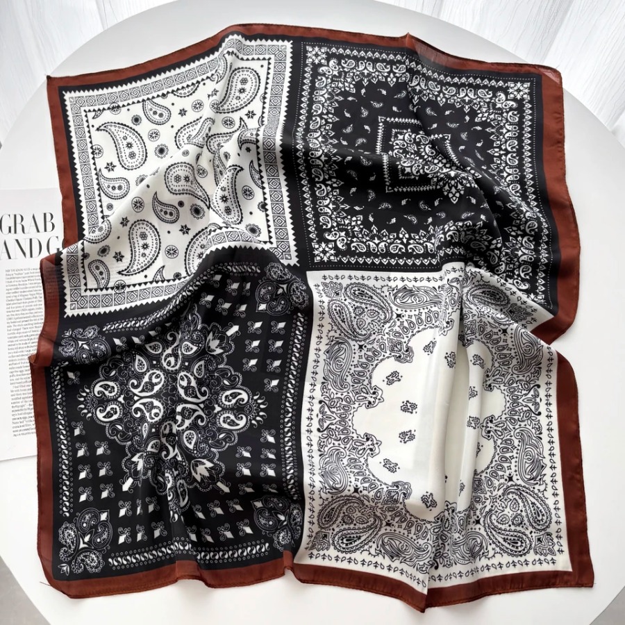 2025 Silk Shawl Square Scarf F - Bandana Cotton ulasan dan harga